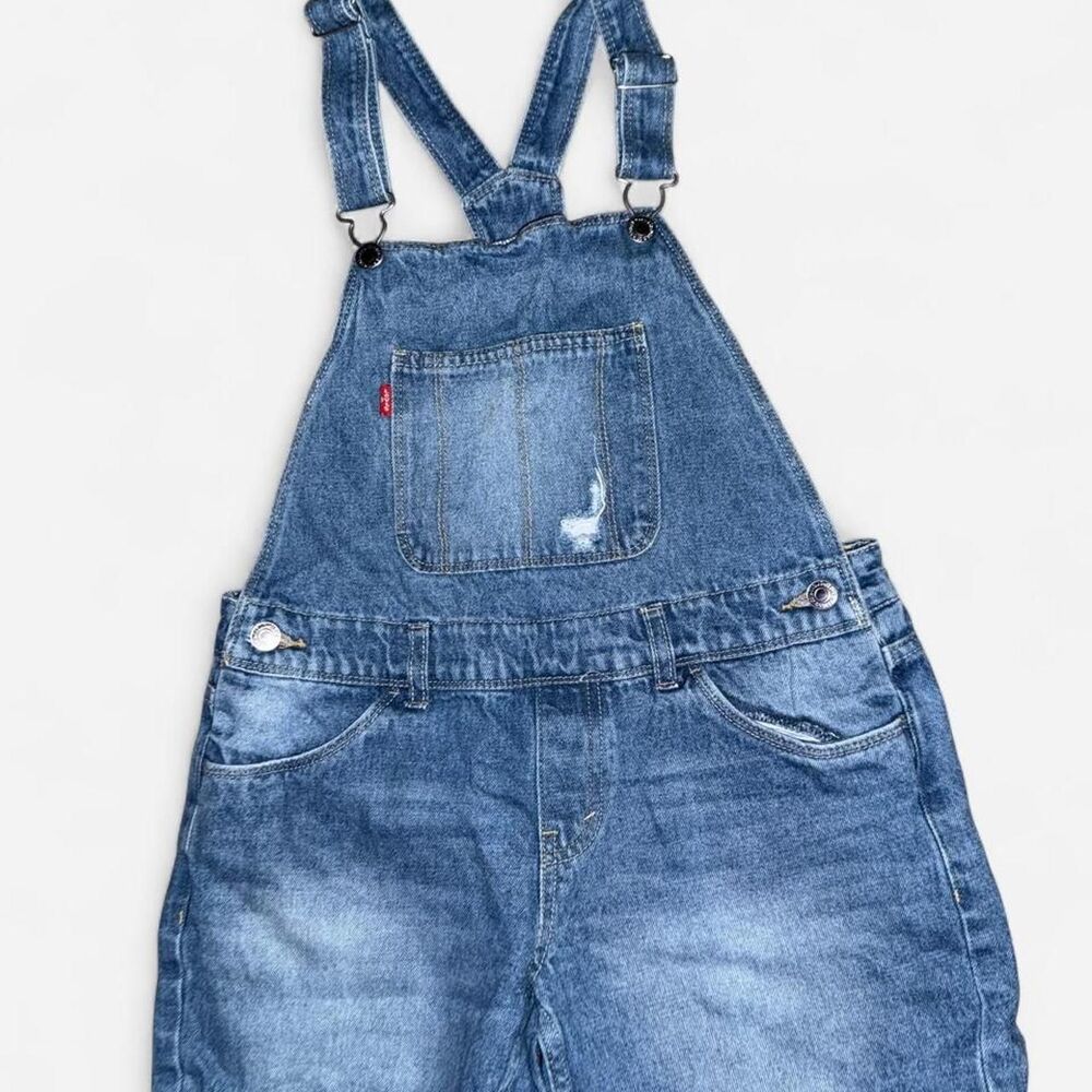 Levi's Girl's Blue Shorts Overalls